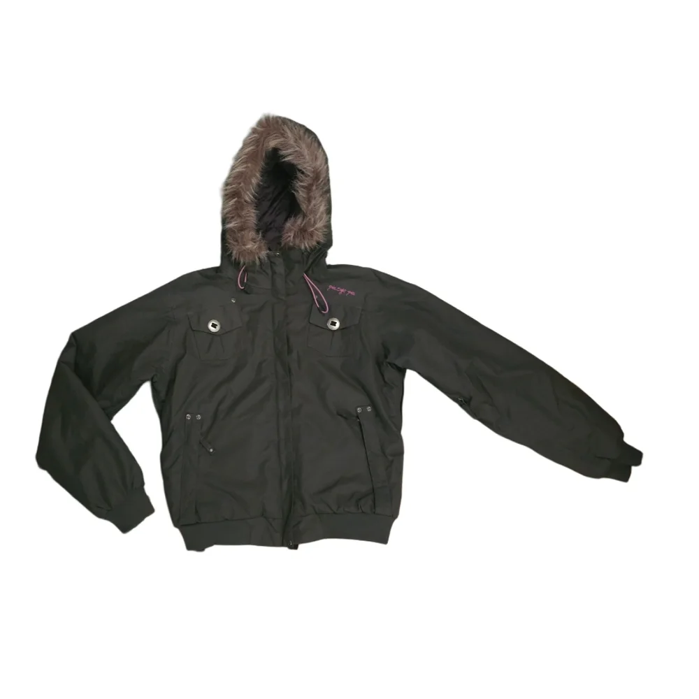 686 Six Eight Six Green and Pink Ski Snowboard Jacket - Medium - Picture 1 of 10